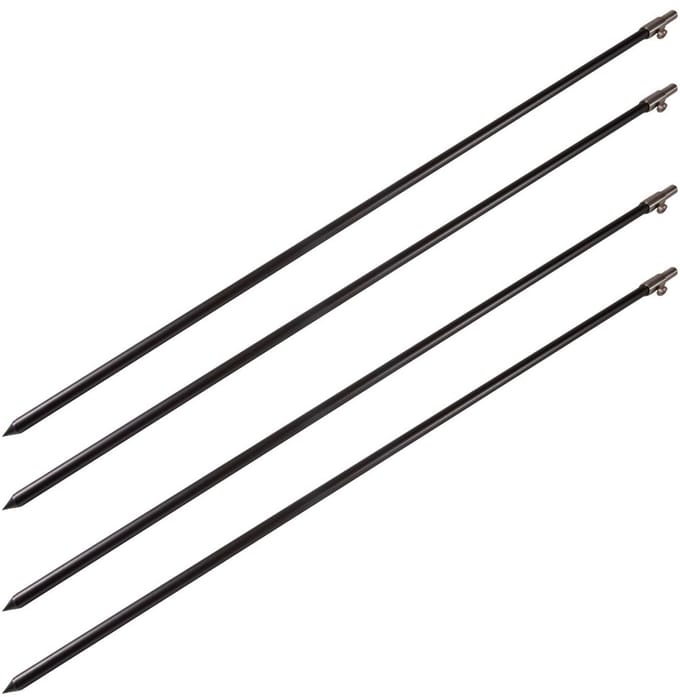 Ultimate Black Aluminium Bankstick Set 75-120cm (4 Stuks) - Bankstick