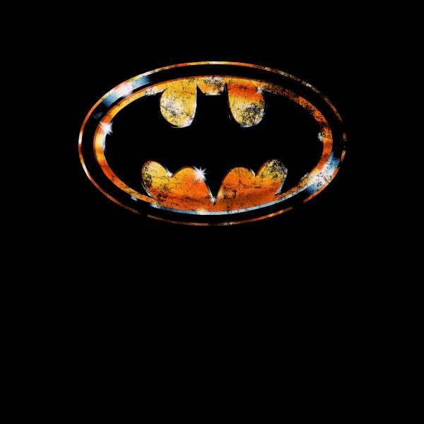 BATMAN Bat Logo Distressed Unisex T-Shirt - Black - S - Zwart