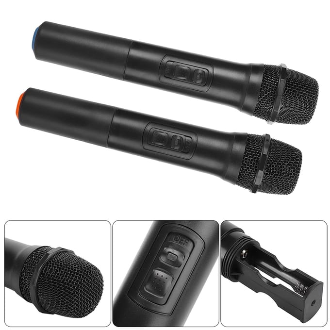 E7 Microphone à main sans fil haute fréquence universel avec accessoires d'antenne de réception