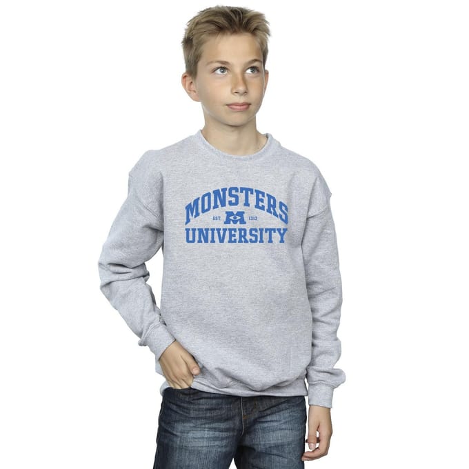 Disney Jongens Monsters University Logo Sweatshirt (Sportgrijs)