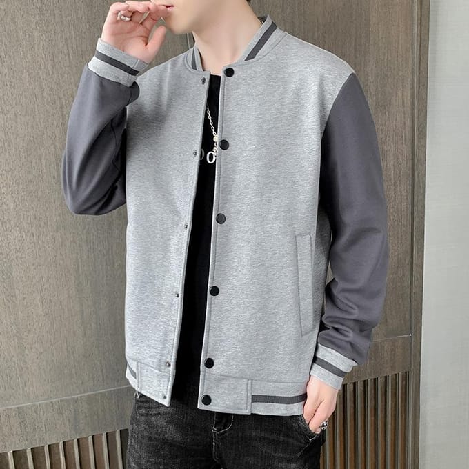 Lente- en Herfstjas Heren Koreaanse Editie Trend Los Veelzijdig Trendmerk Casual Baseballjack L red