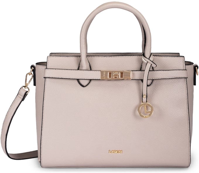 L.CREDI handtas schoudertas Konstanze Handle Bag Dusty Taupe