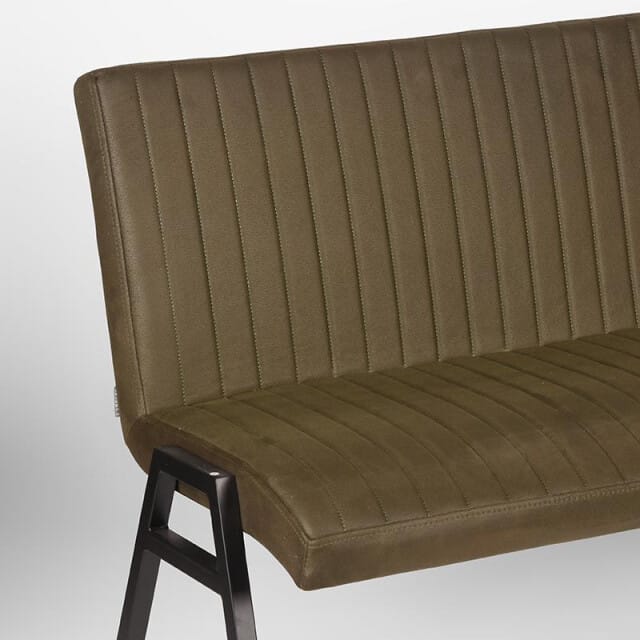 LABEL51 Matz Eetkamerbanken - Groen - KunstLeer - 175 cm - -