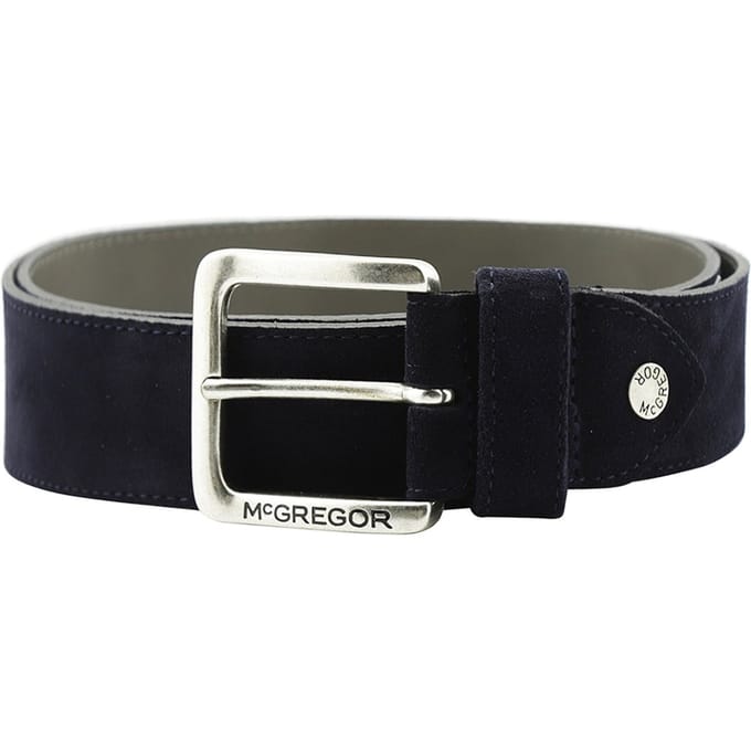 McGregor Suede Belt Navy Maat: 105 | Riemen Outlet | Heren | Blauw