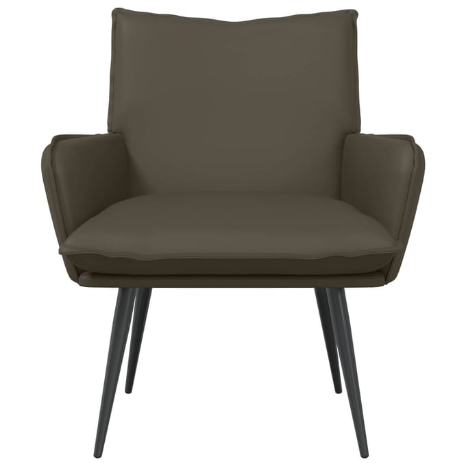 vidaXL - Fauteuil - Grijs - Kunstleer