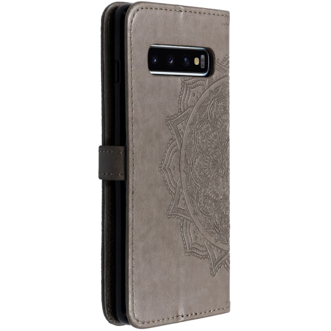 Mandala Bookcase voor de Samsung Galaxy S10 - Grijs