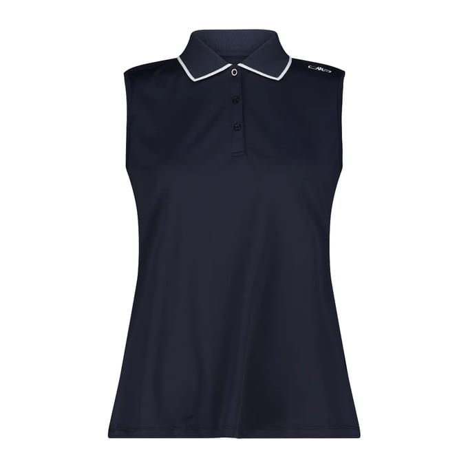 Dames Mouwloos Stretch Piqué Poloshirt CMP
