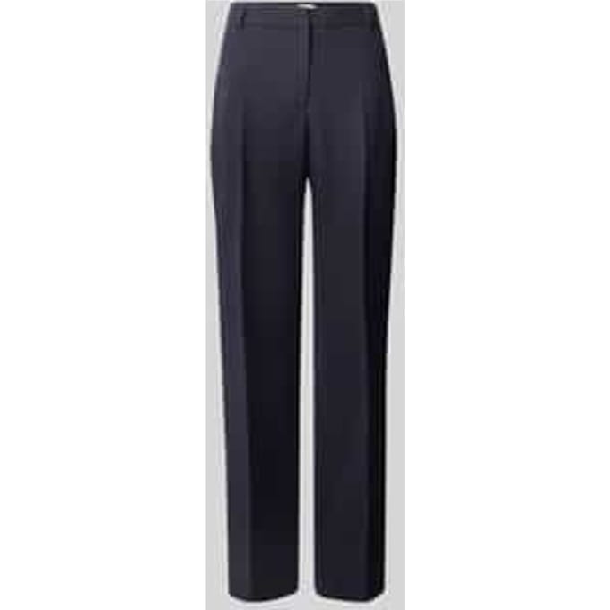 Straight fit broek met persplooien