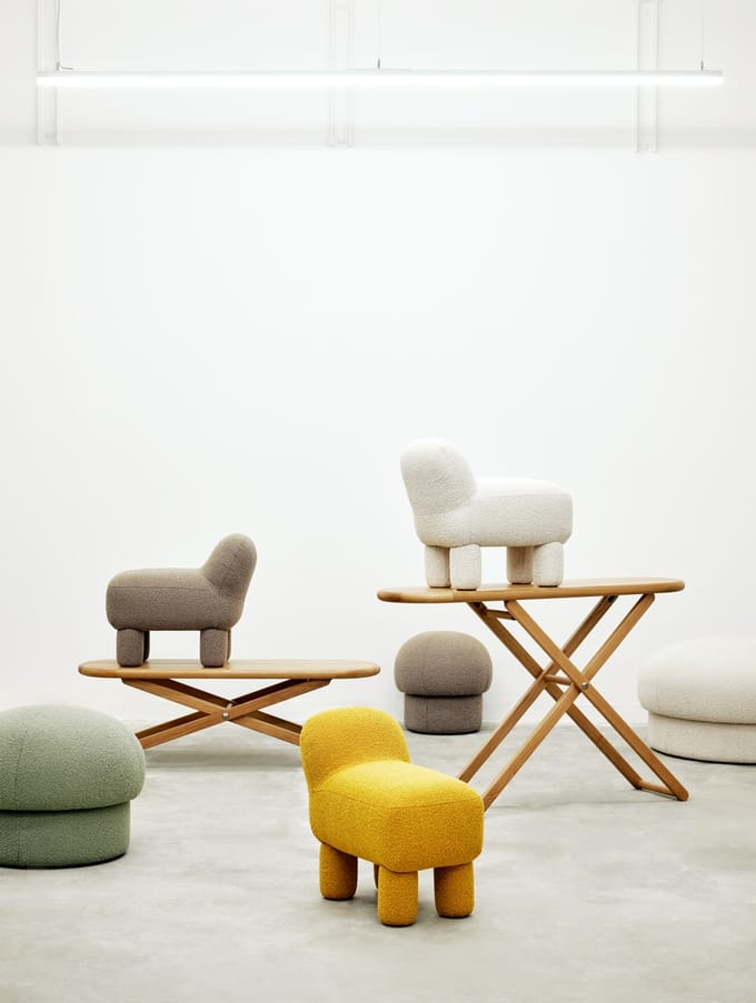 Design House Stockholm Lulu Poef - cream