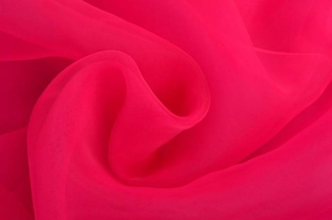 Organza stof - Fuchsia - 150cm breed - 15 meter