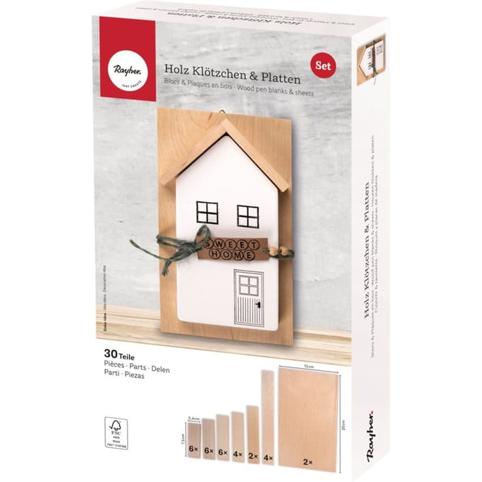 Knutselpakket houten "Blokken & Planken"