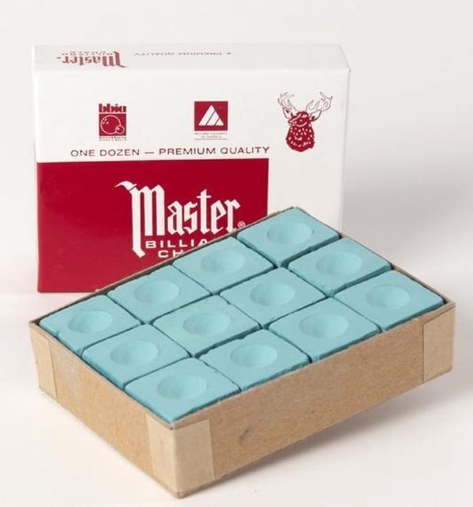 Master biljart krijt - groen - box 12st.