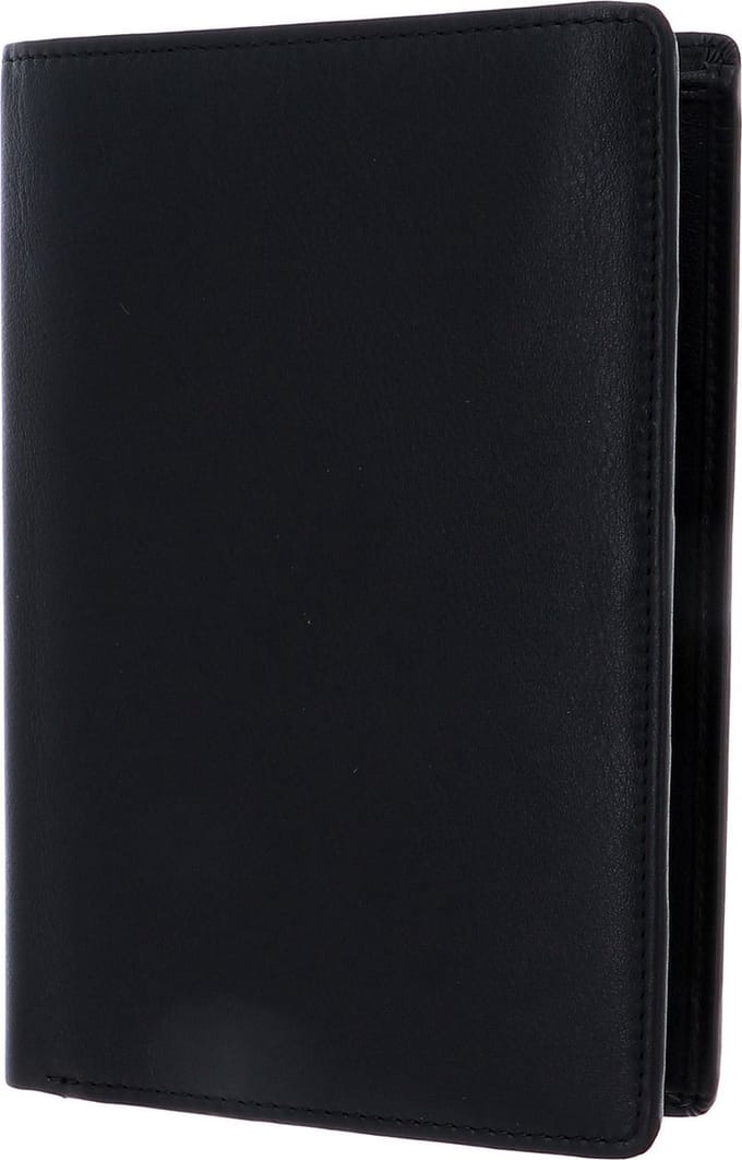 PICARD Leren Portemonnee Eurojet Scheintasche Black Zwart