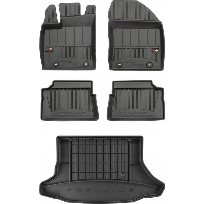 FROGUM Proline – Automatten & Kofferbakmat Set – Perfecte Pasvorm – Geurloos TPE – Slijtvast