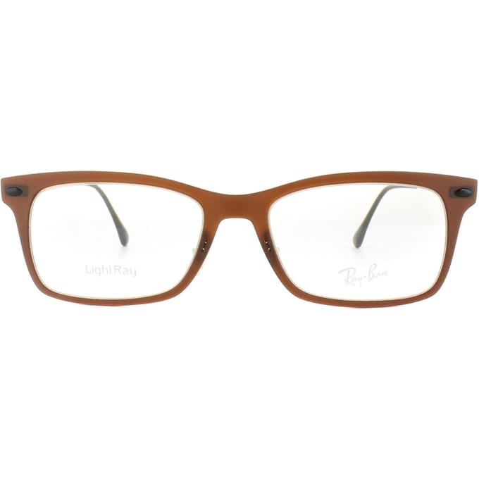 Ray-banbril RX 7039 5450 Dark Matt Brown Mens Dames 53 mm