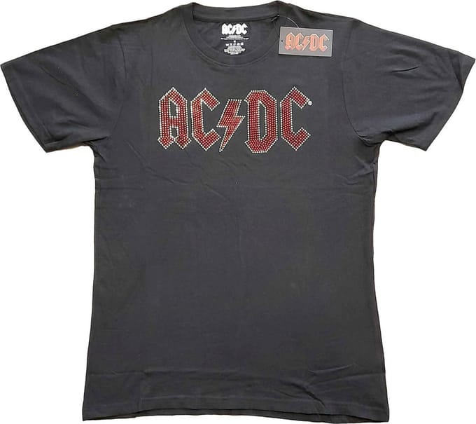 AC/DC - Full Colour Logo Dames Tshirt - L - Zwart