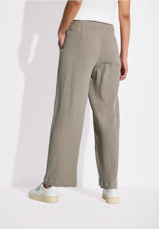 Wide Legs mousseline broek