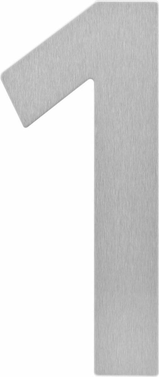 Intersteel Huisnummer 1 150x2mm rvs geborsteld