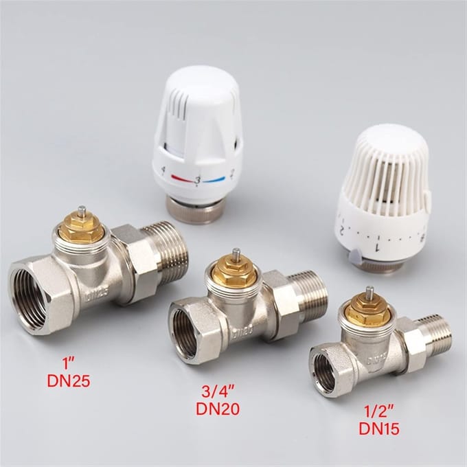 Thermostatische Radiatorkraan - Temperatuurregeling Klep - Efficiënt Verwarmen - Universele Compatibiliteit - DN25 - null