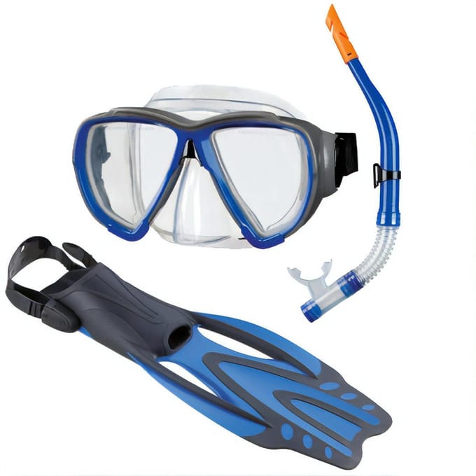 Beco Snorkelset Porto Dx 3.0 - Unisex - Blauw
