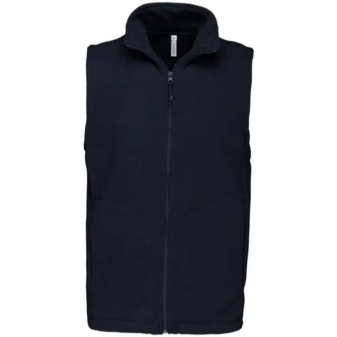 Fleecebodywarmer 'Luca' merk Kariban maat S Donkerblauw