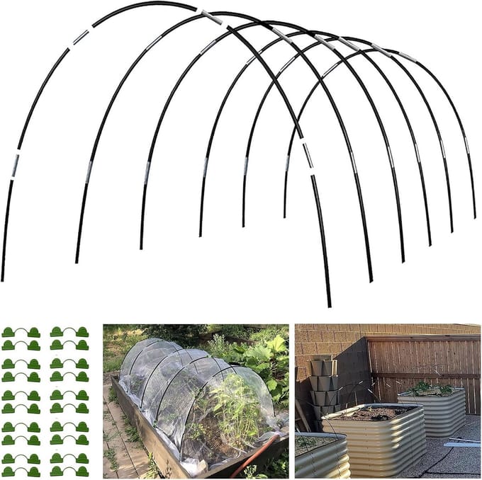 Tuin Hoepels - Kweek Tunnel - Planten Beschermen - Set van 6 - 1.5 Meter