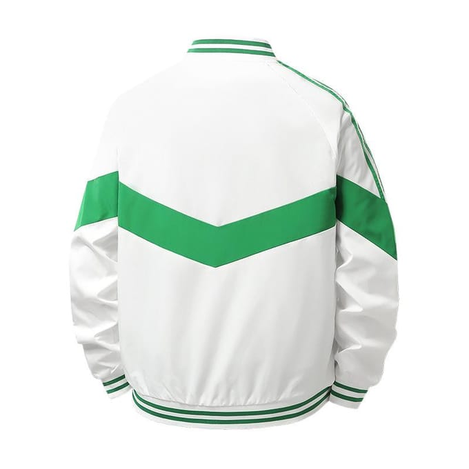 Heren Herfst en Winter Color-blocking Kleurrijke Webbing Casual Jas Dunne Baseball Uniform L yellow