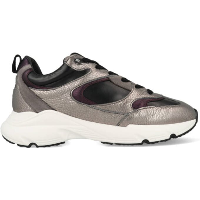 Maruti Rhode Sneakers - Leren Sneaker - Dames - Zilver - Maat 41