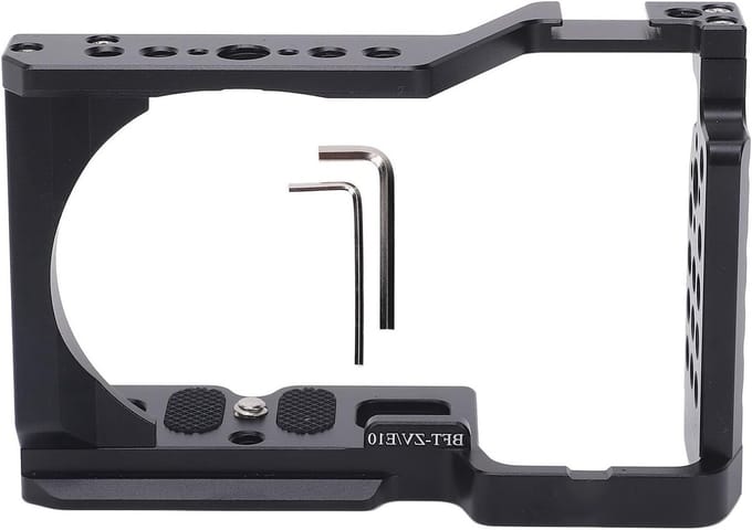 Aluminium Video Rig Camera Cage voor ZV E10 - Stabiele Camera Stabilizer met L-vormige Handgreep en Accessoires