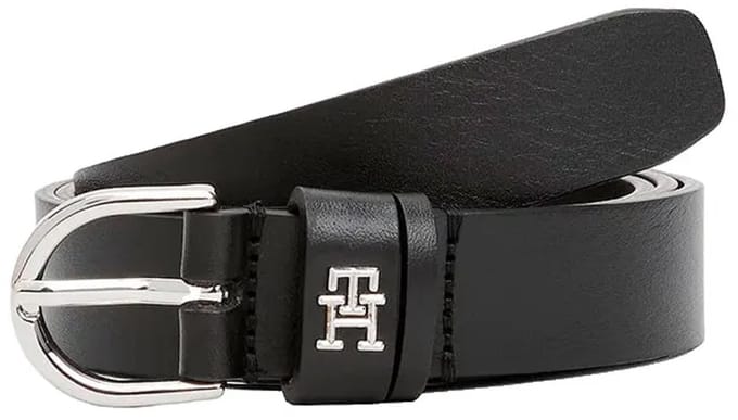 Tommy Hilfiger Essential TH Monogram Leather Belt