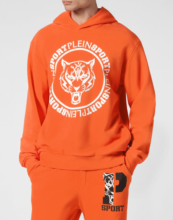 Sweatshirt Met Capuchon Carbon Tiger