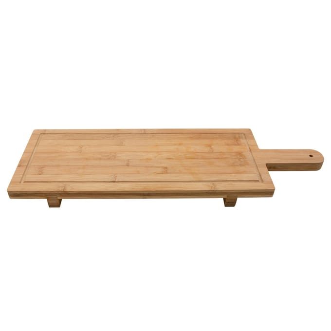Svenska Living serveerplank bamboe XXL 88x26x5 cm bruin keuken.