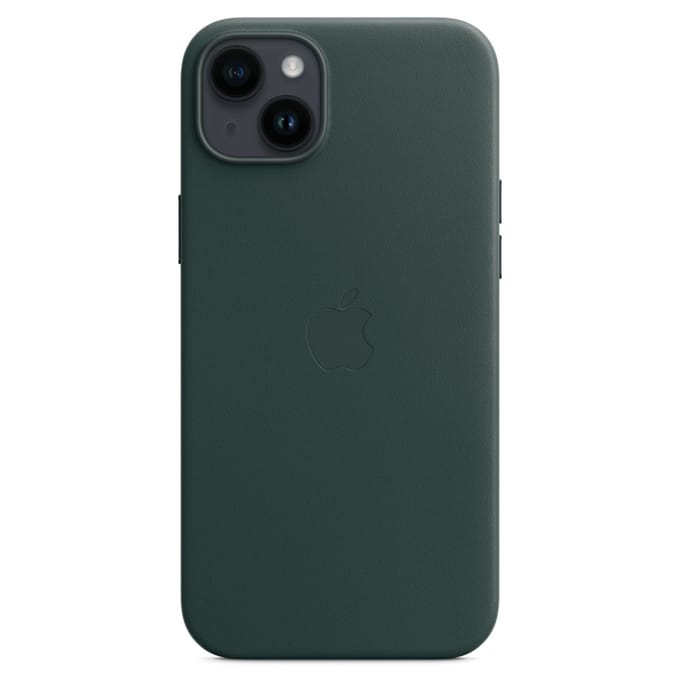 Leather Backcover MagSafe voor de Apple iPhone 14 Plus - Forest Green