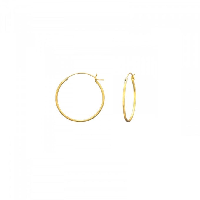 Bijoutheek Plain hoop Oorringen goud (8mm)