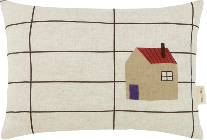 Nobodinoz Vibes Rechthoekig Sierkussen - 33x22x8cm - Black Grid Home