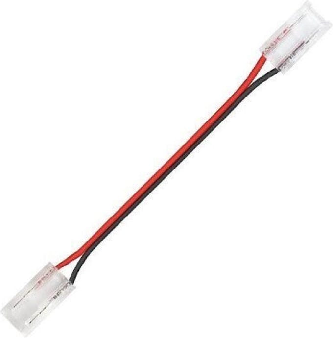 2-koppige connector met draad voor COB LED-strip 48V 10mm - Kunststof - SILUMEN