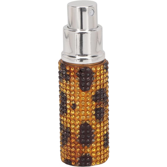 10ml Navulbare Parfumfles Strass Decor Luipaardprint Draagbare Lege Sprayfles white