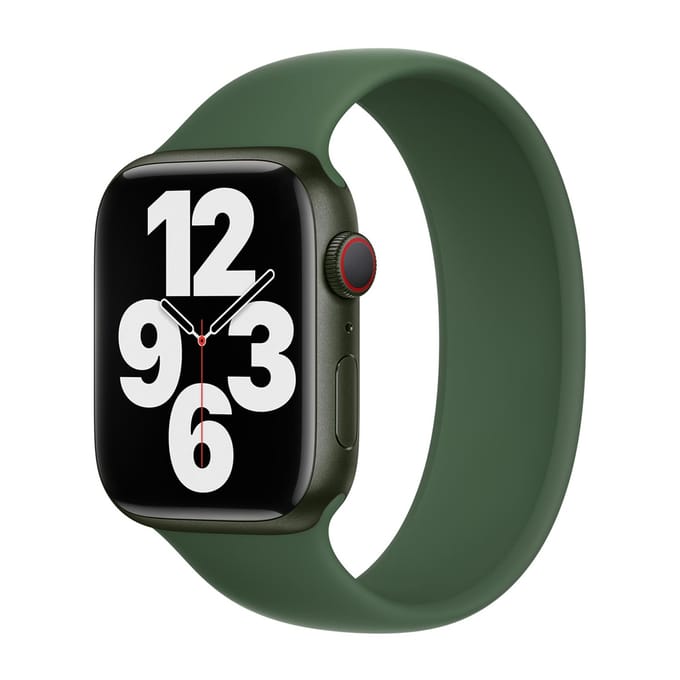 Apple Siliconen solobandje voor de Apple Watch | 38/40/41/42 mm - Maat 4 - Clover