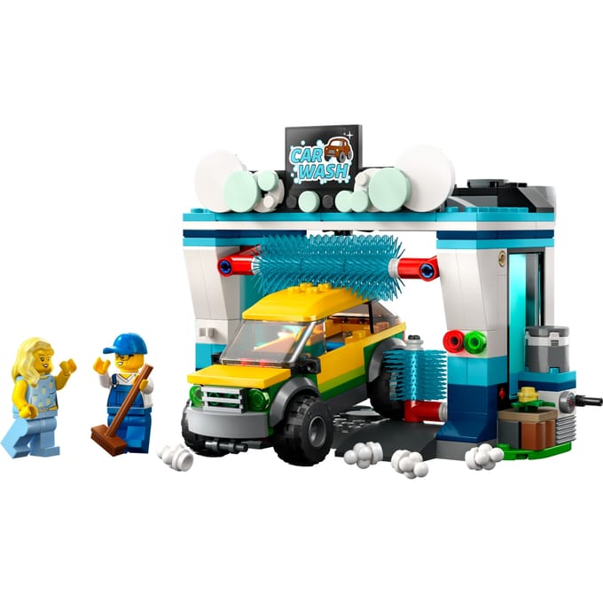 LEGO City Autowasserette Set met Speelgoed Auto - 60362