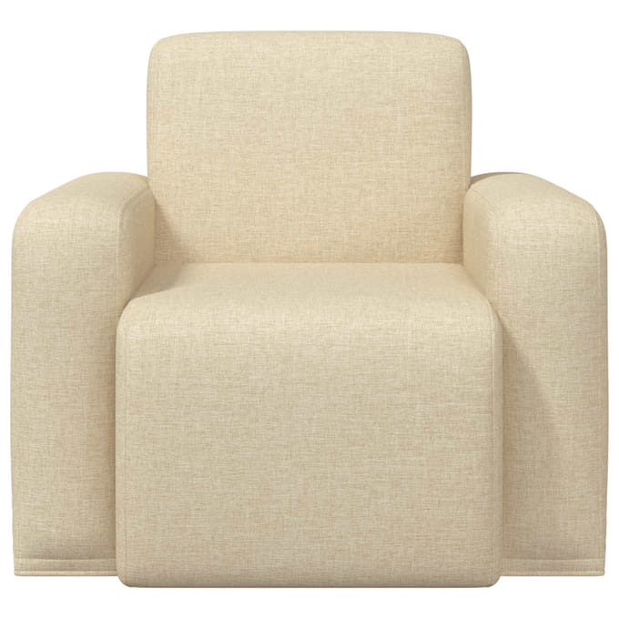vidaXL - Fauteuil - Crèmekleurig - Stof