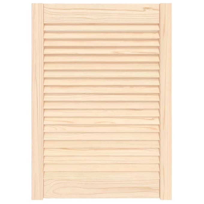 vidaXL - Kastdeur - met - lamellen - 69x49,4 - cm - massief - grenenhout