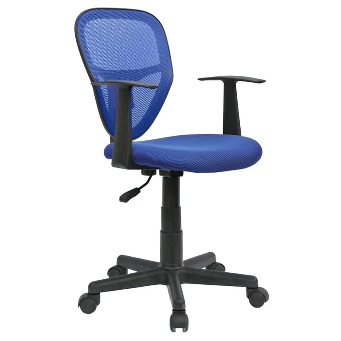 STUDIO-draaistoel voor kinderen met armleuningen - Blauw