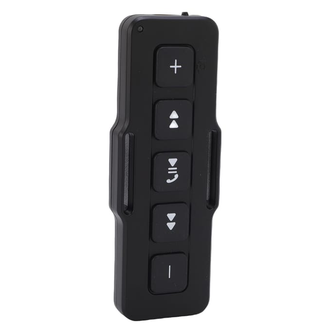 Télécommande Bouton Média de Voiture Bluetooth Musique Appels Télécommande pour Vélo Moto black