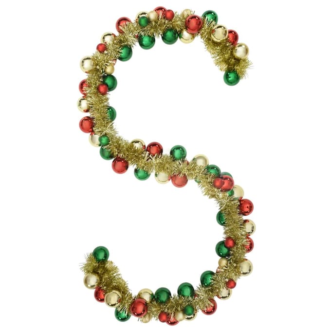 vidaXL - Kerstbal - Guirlande - LED's - Multikleur - 186 - cm - Polystyreen