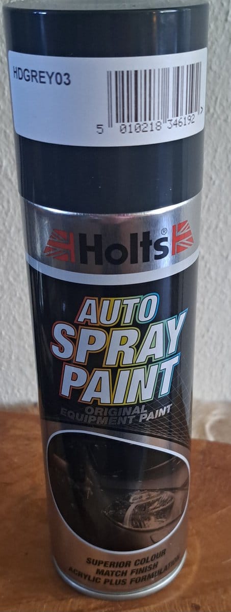 Holts auto spray paint HDGREY03