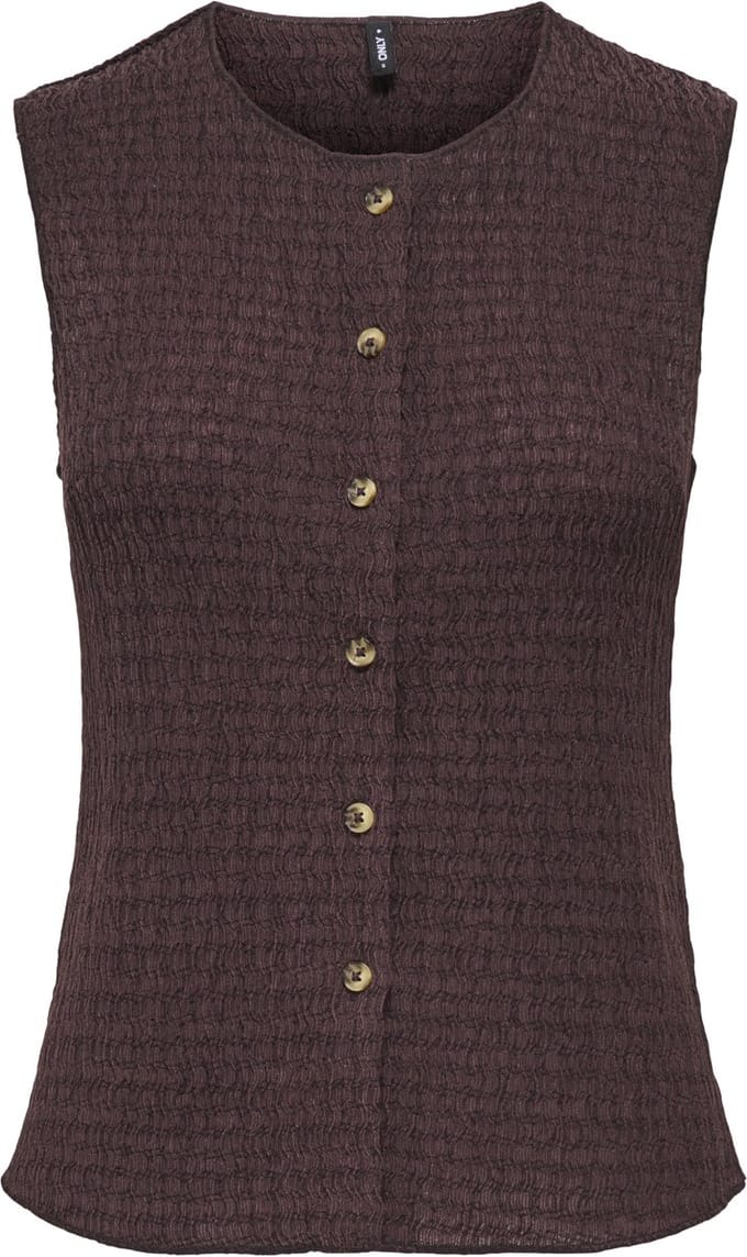 slim fit bodywarmer met seersucker-structuur model 'ILSE'