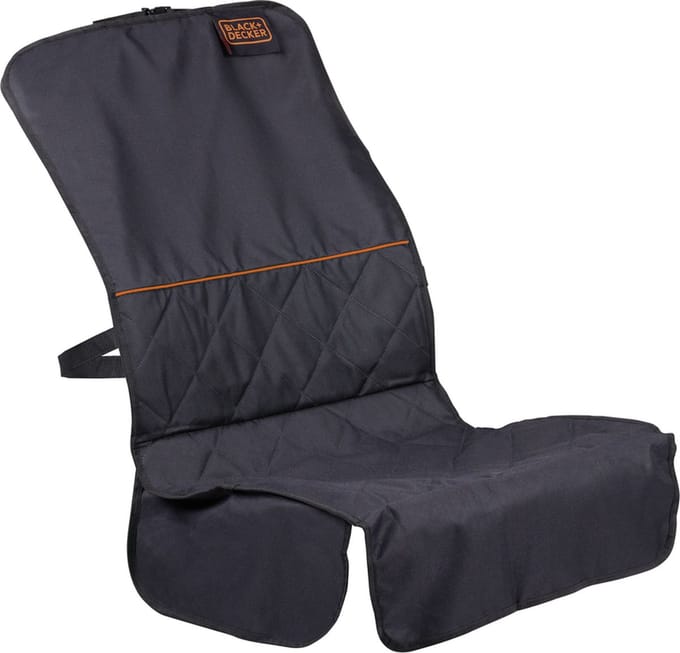 BLACK+DECKER Autostoelhoes - Universele Fitting - Antislip Bodem - Waterafstotend - Zwart