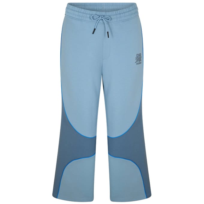 Hugo Heren Dinodie Geweven Kleurblok Joggingbroek (Medium Blauw)