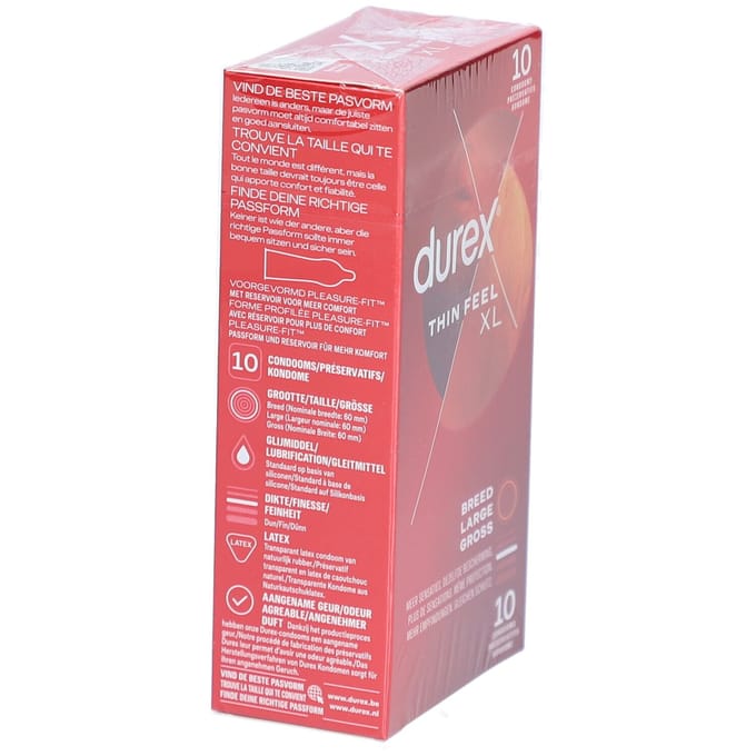 Durex Thin Feel Xl Condoms 10 Condooms