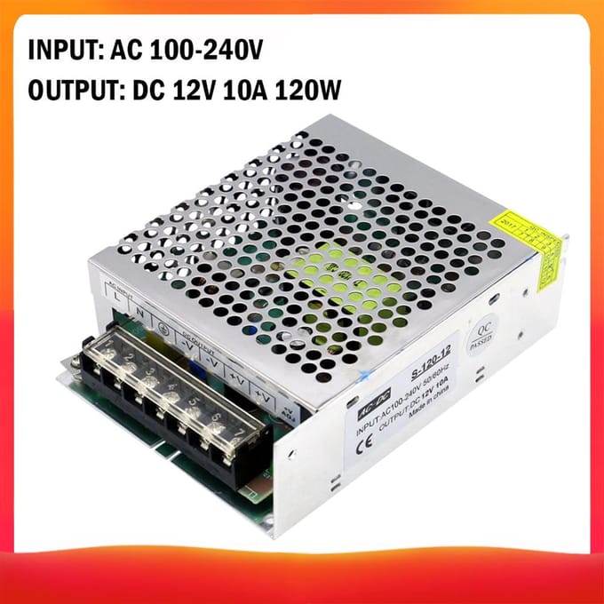 Convertisseur de tension AC 100-240V vers DC 12V 83.3A régulé DC 12V 10A 120W